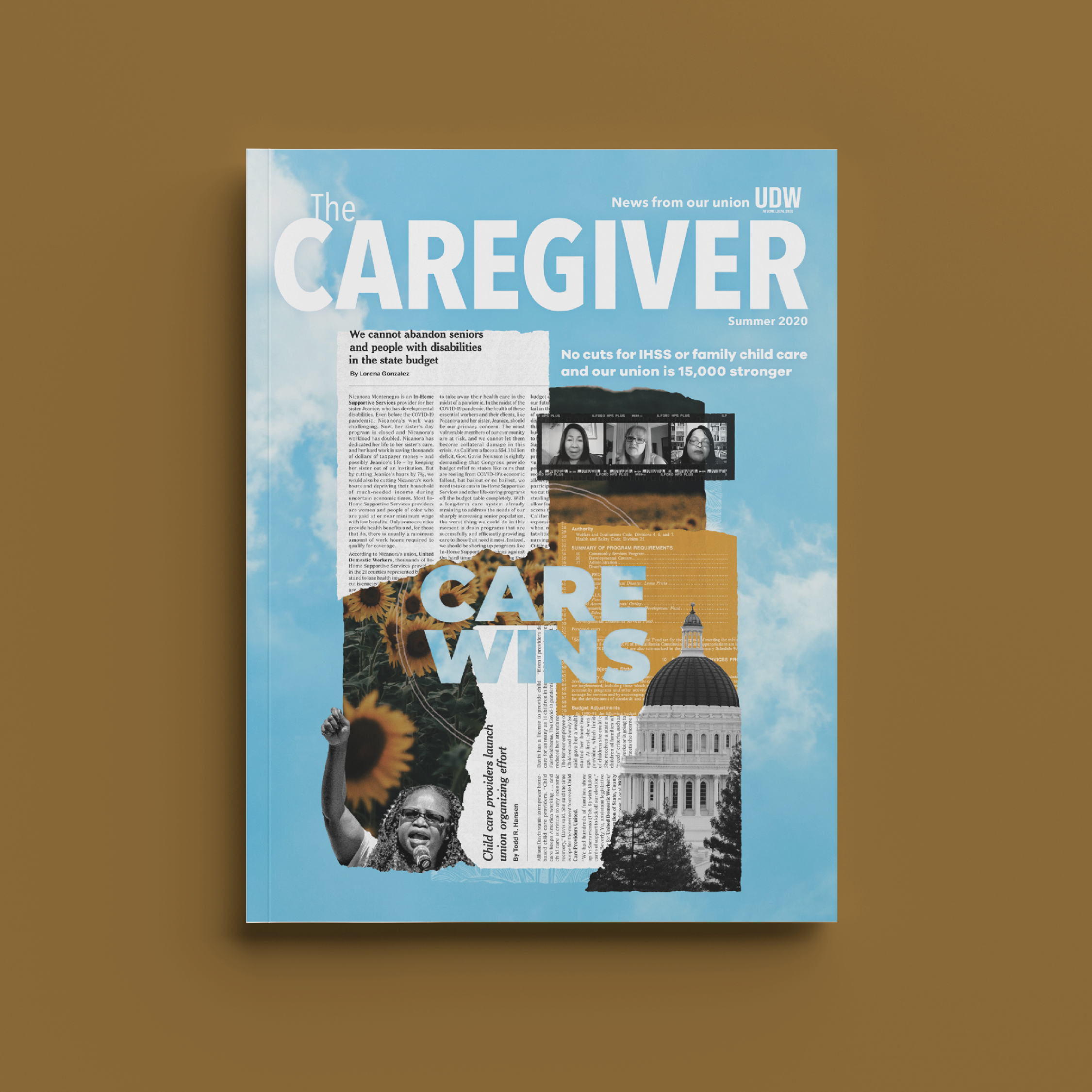 A magazine titled 