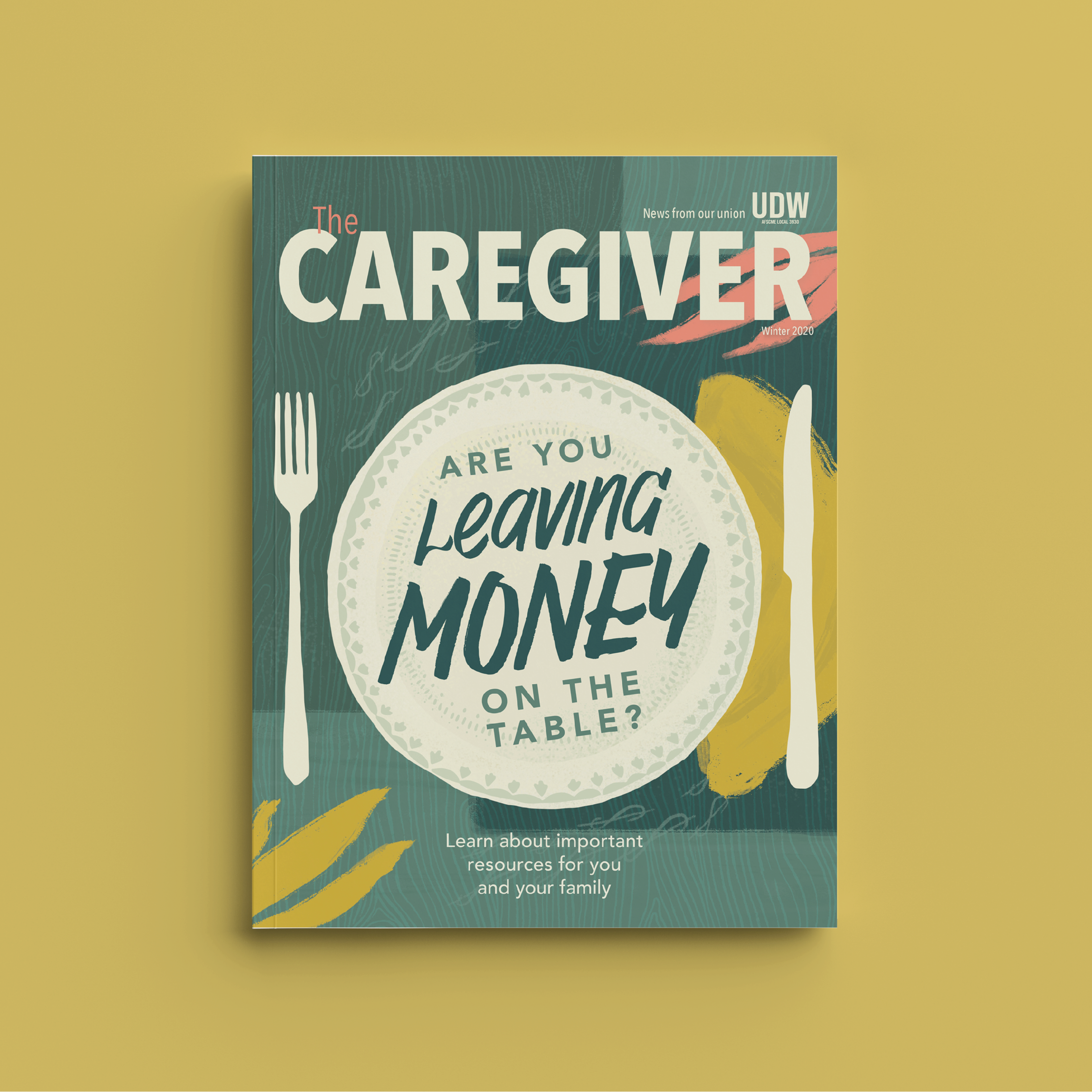 A magazine titled 